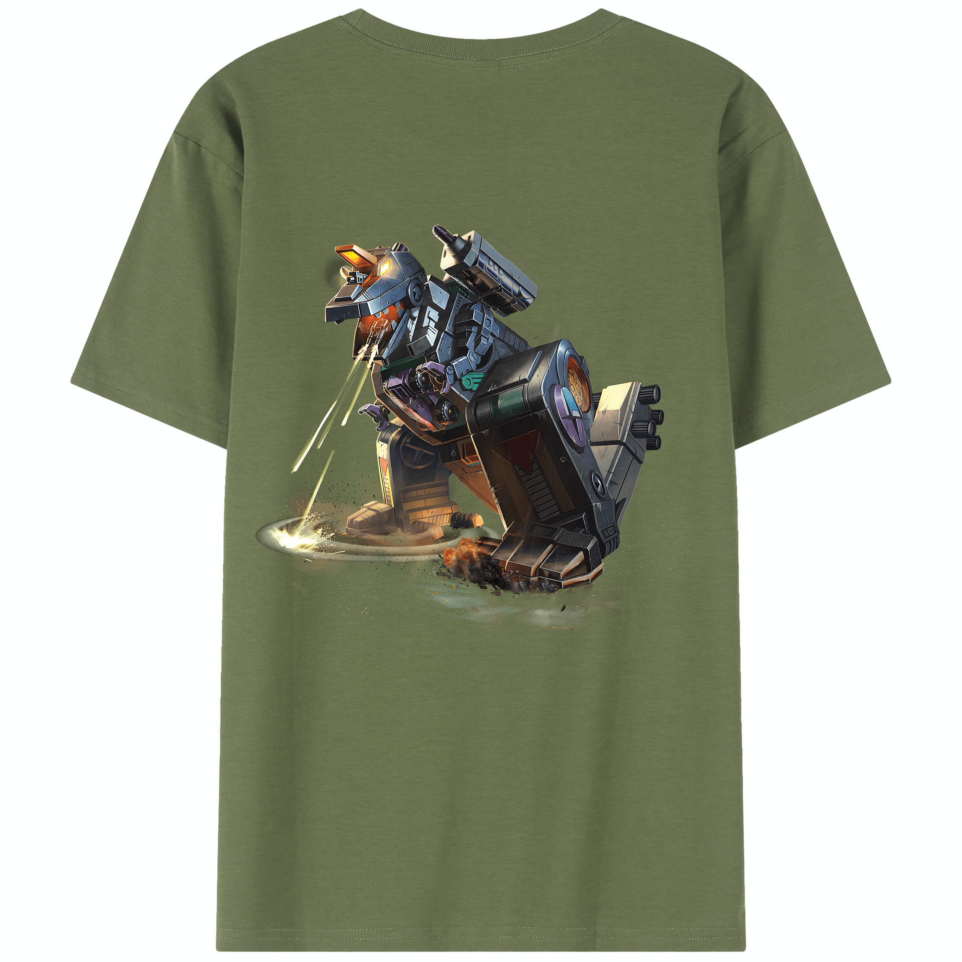 （画像用） Transformers トランスフォーマー 綿100％半袖Tシャツ（背面プリント）
